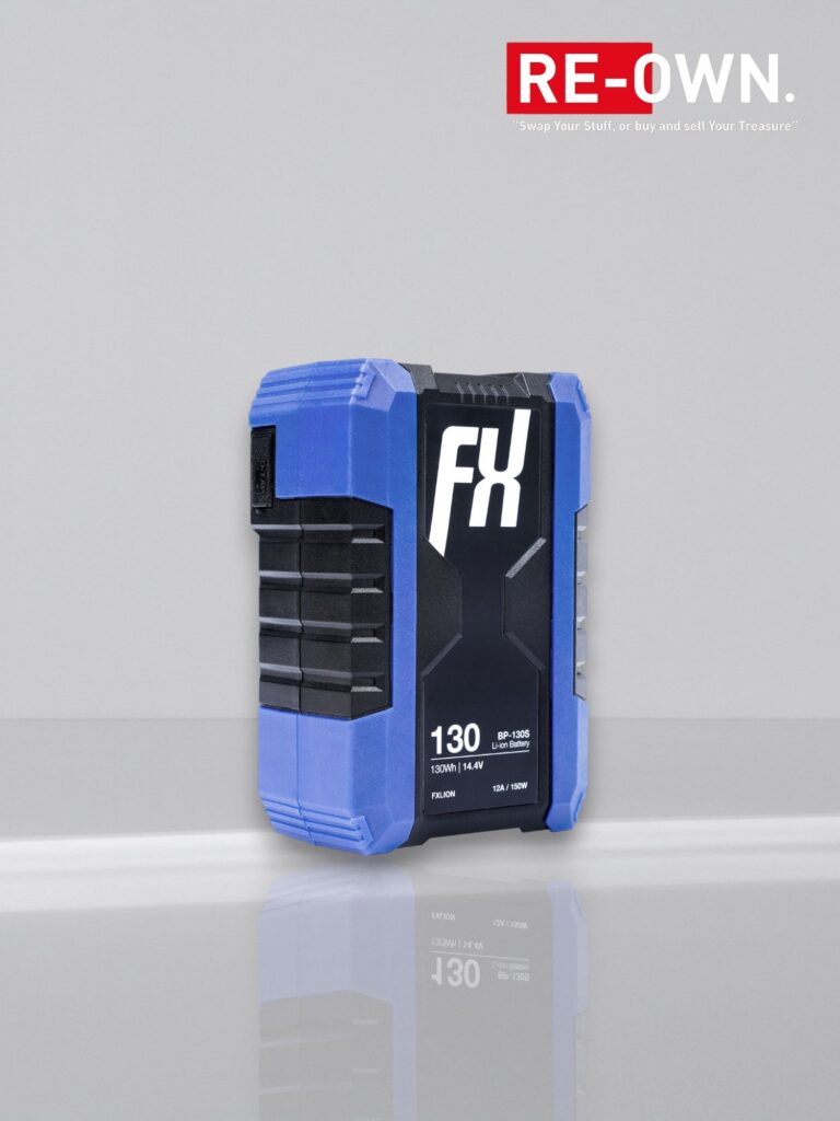 FXLion Cool Black V-Mount Battery 14.4V 130WH | w/ USB.D-Tap