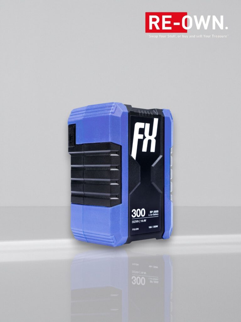 FXLion Cool Black V-Mount Battery 14.4V 302WH | w/ USB D-Tap