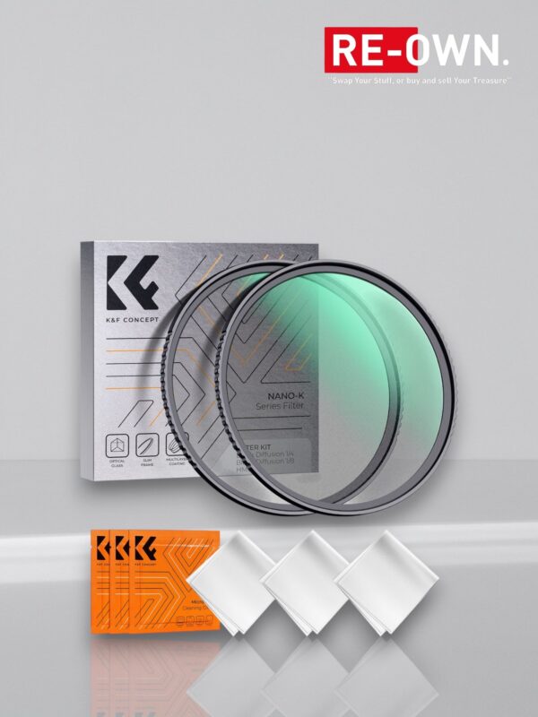 K&F Concept 1/4+1/8 Black Mist Filter Set Nano K 77mm