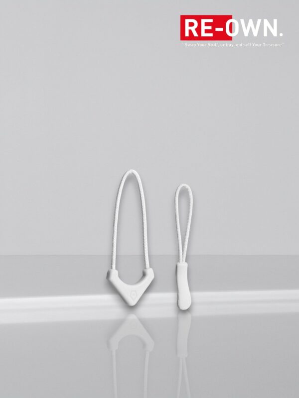 WANDRD Standard Zipper Puller, Cloudbreak White