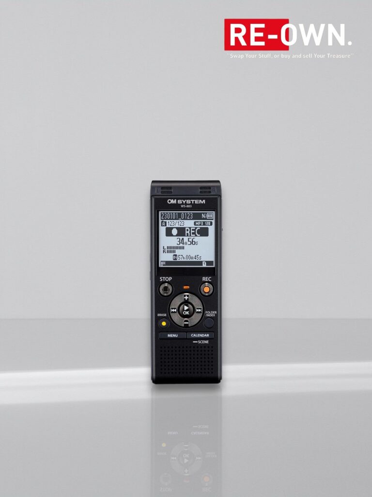 Olympus OM SYSTEM WS-883 (8GB) Stereo Recorder Black